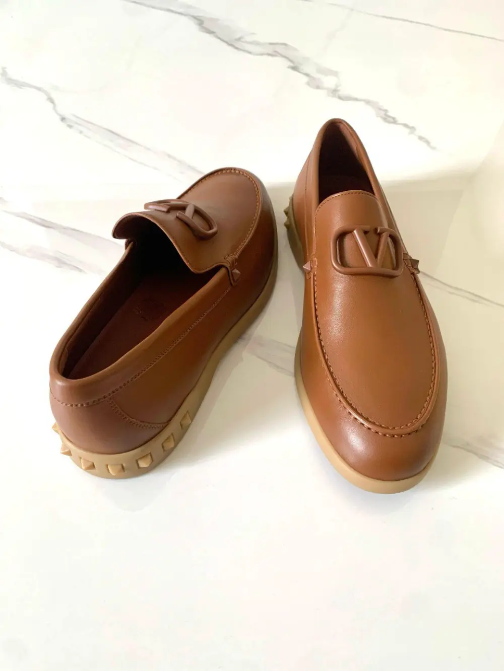 VALENTINO VLOGO LOAFER MEN brown