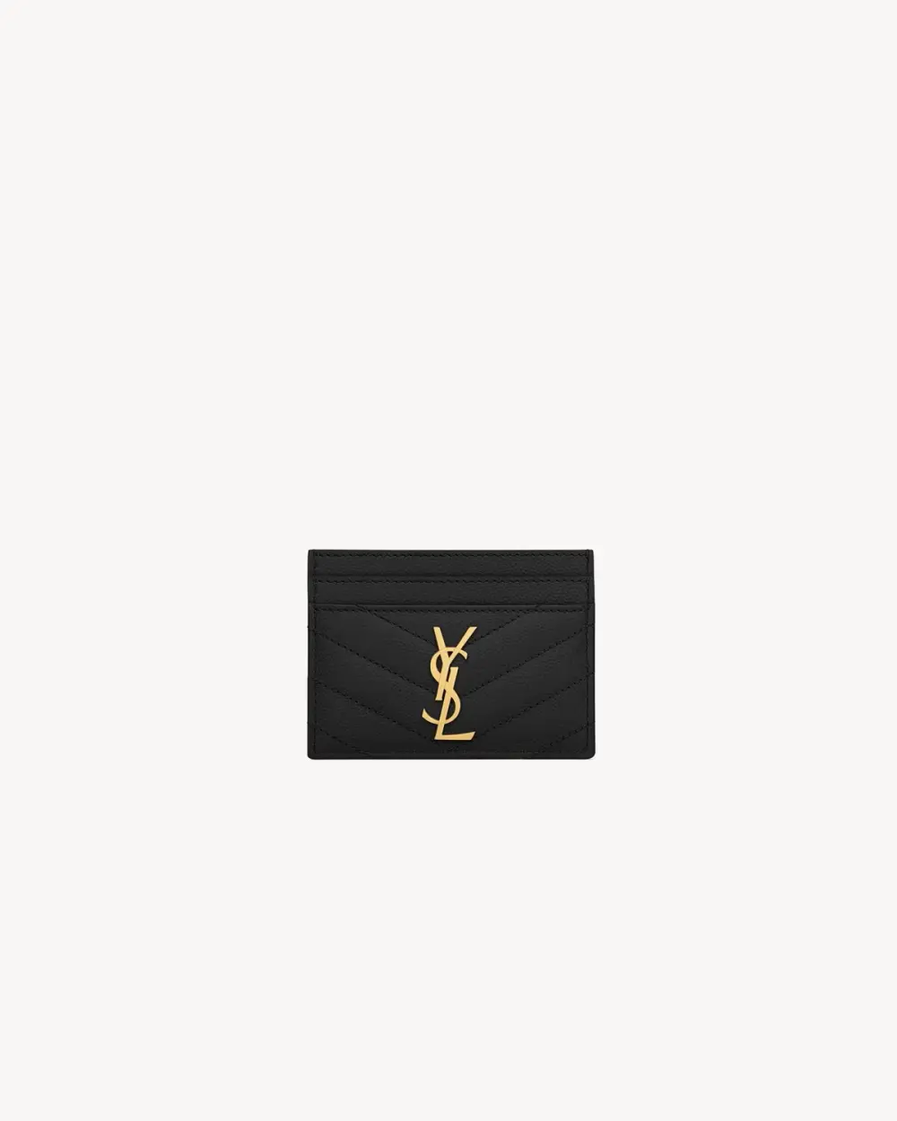 SAINT LAURENT CARD HOLDER · black ghw