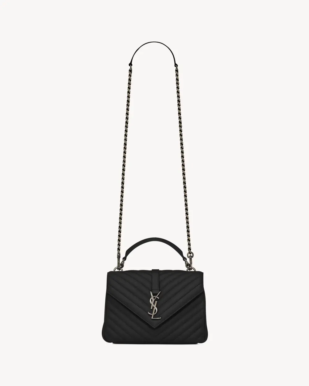 SAINT LAURENT COLLAGE COLLEGE MEDIUM · black rhw