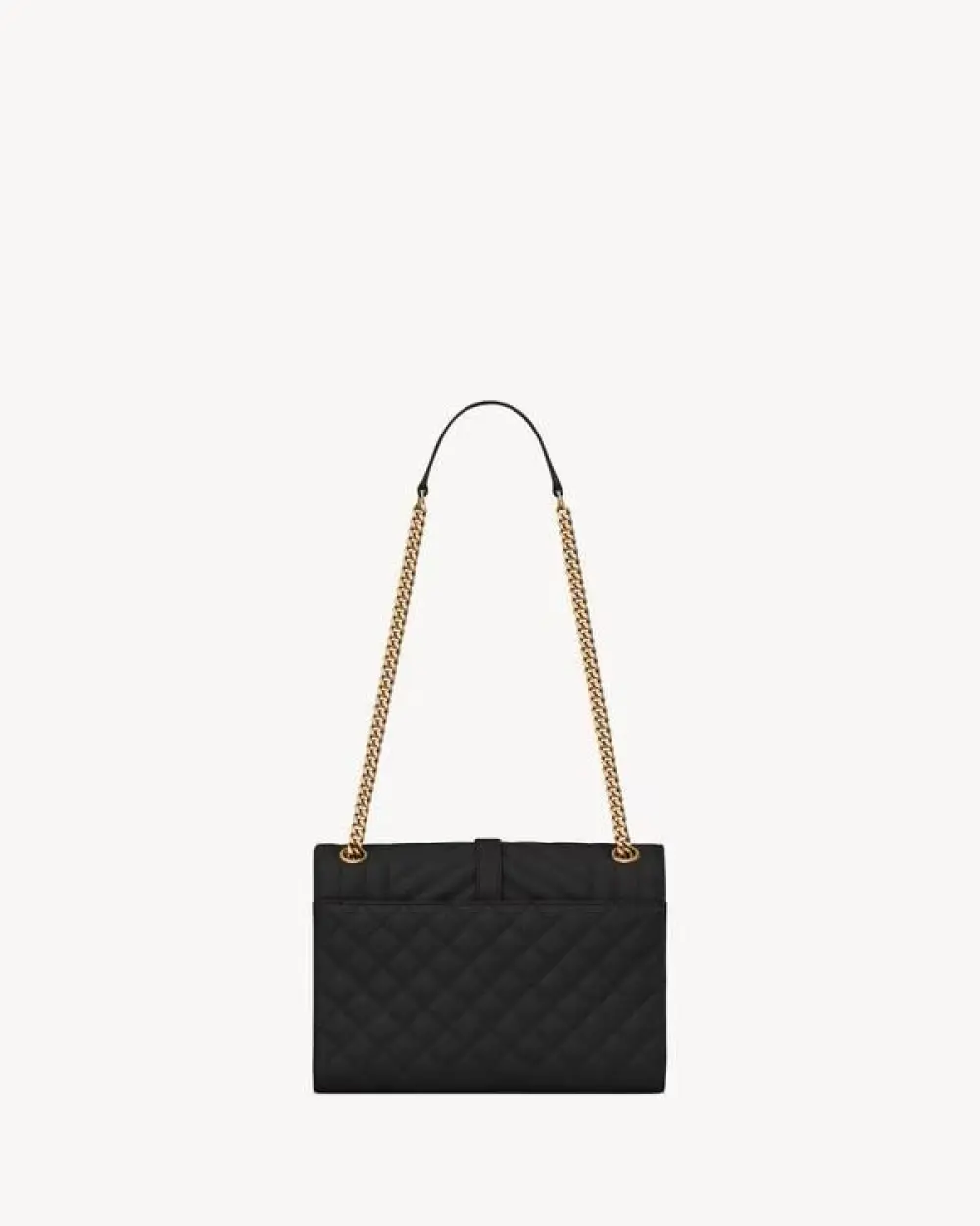YSL SAINT LAURENT ENVELOPE MEDIUM black caviar ghw