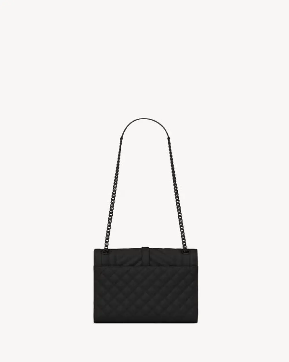 YSL SAINT LAURENT ENVELOPE MEDIUM all black caviar bhw