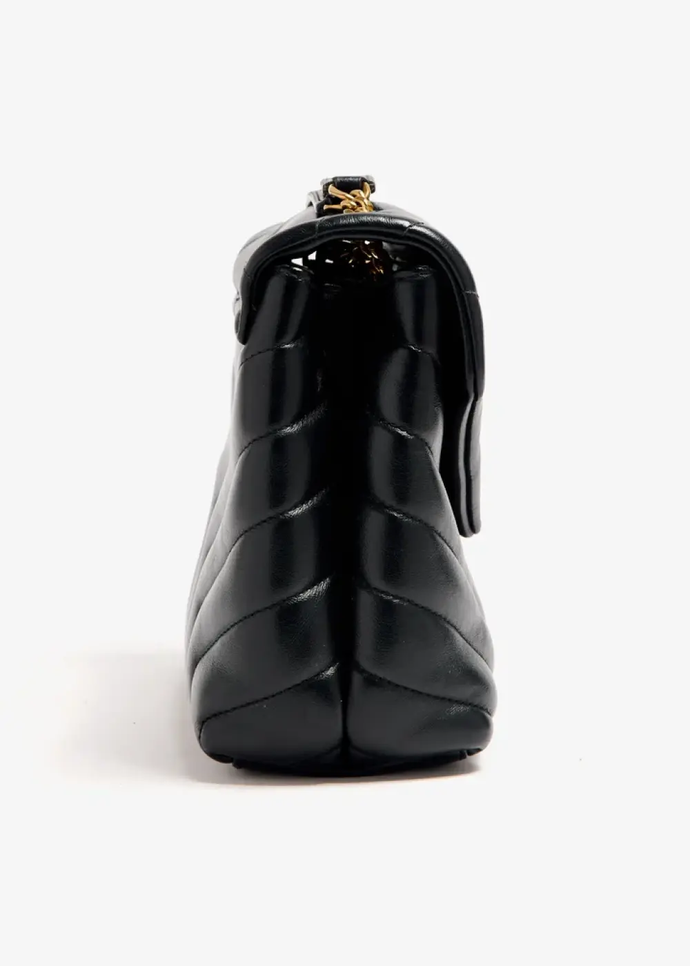 YSL SAINT LAURENT LOU LOU SMALL BAG black quilted leather ghw