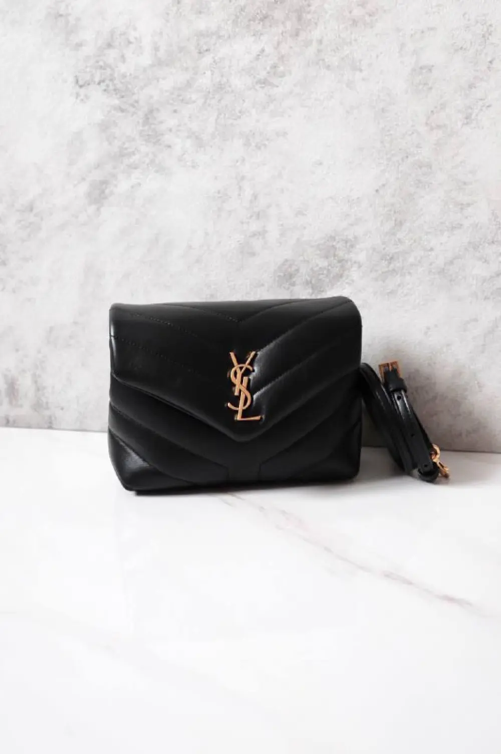 YSL SAINT LAURENT TOY LOU LOU black ghw