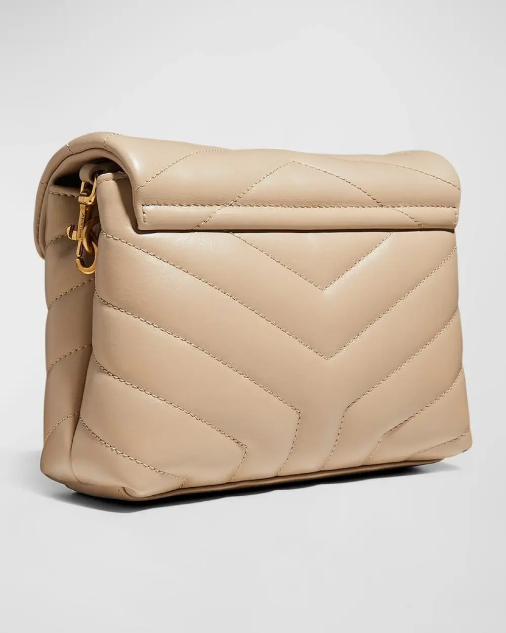 YSL SAINT LAURENT TOY LOU LOU dark beige ghw