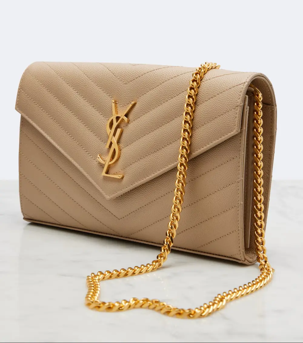 YSL SAINT LAURENT WOC 22CM dark beige ghw