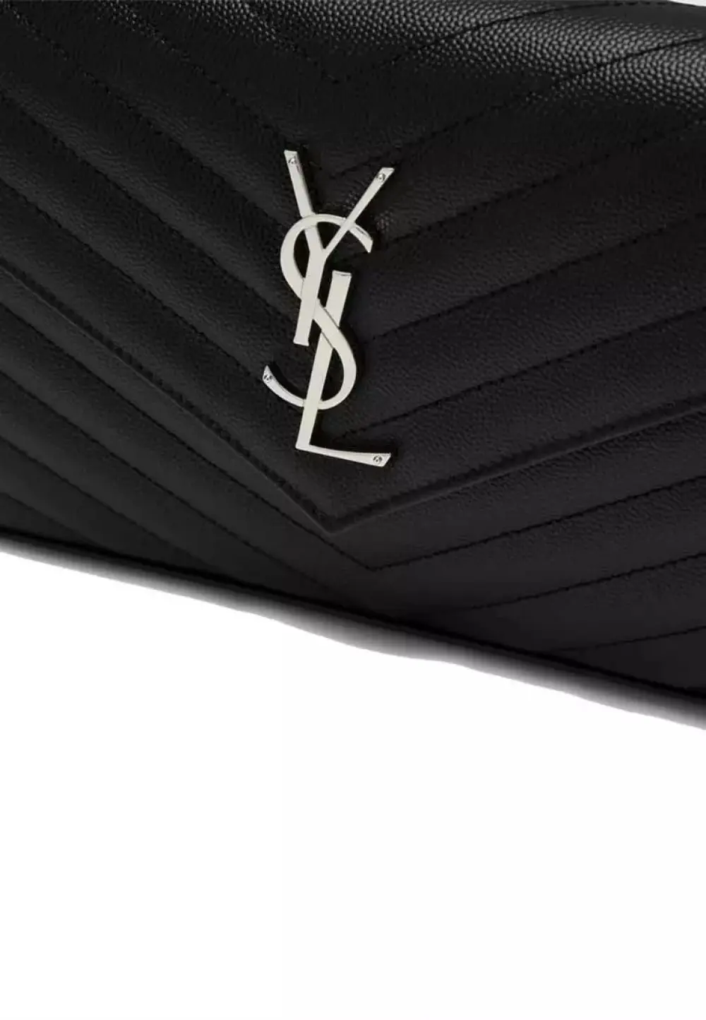 YSL SAINT LAURENT WOC 22CM black caviar shw