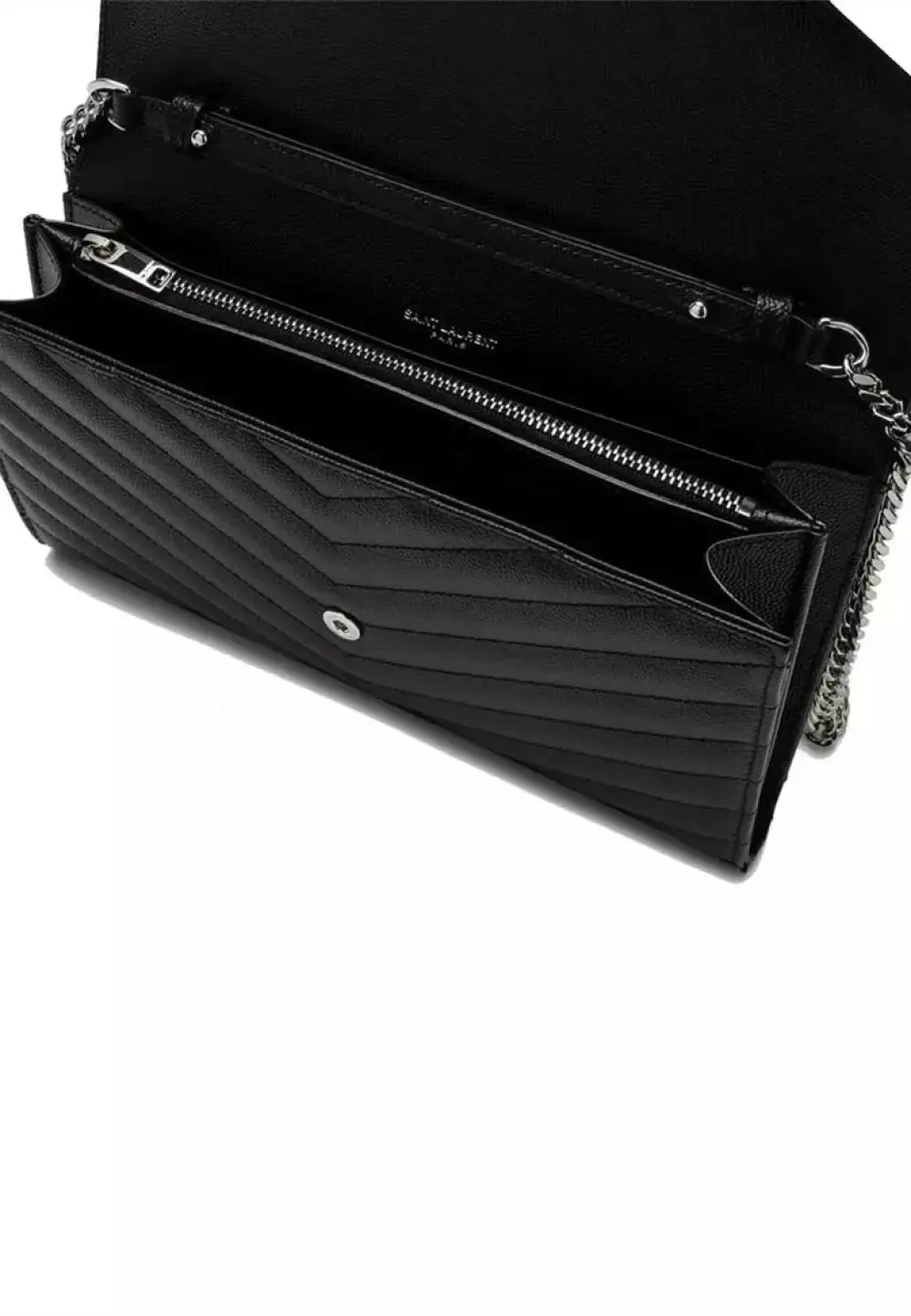 YSL SAINT LAURENT WOC 22CM black caviar shw