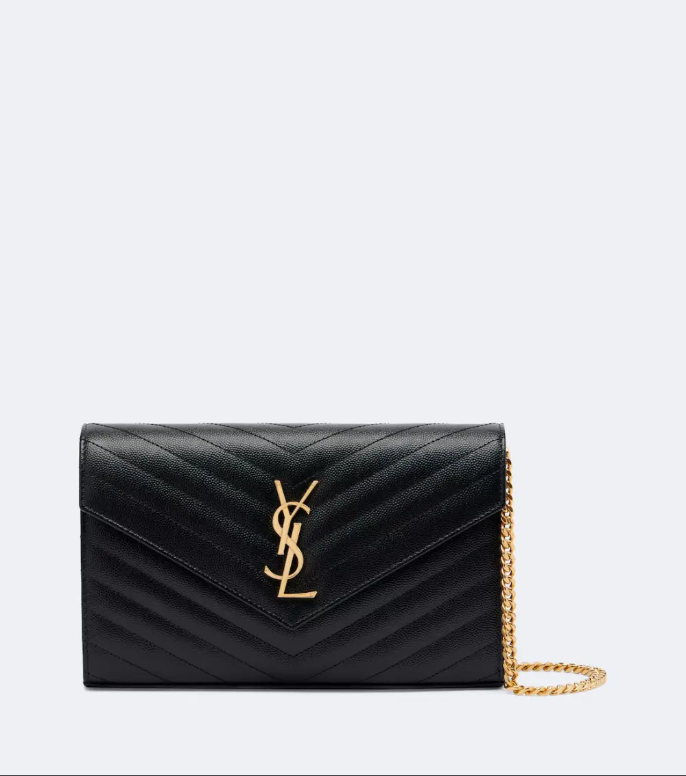 SAINT LAURENT WOC 22CM · black caviar ghw