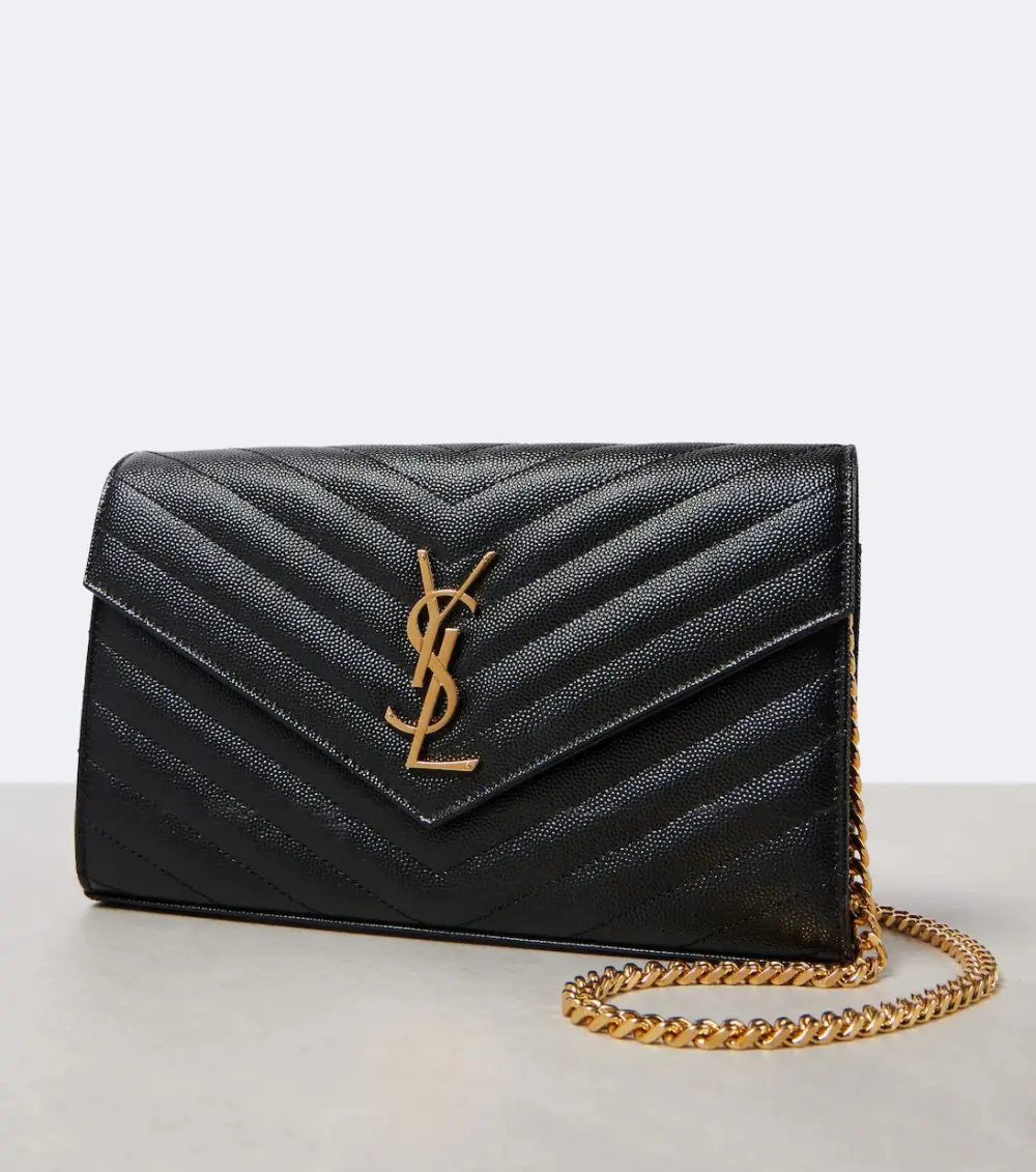 YSL SAINT LAURENT WOC 22CM black caviar ghw
