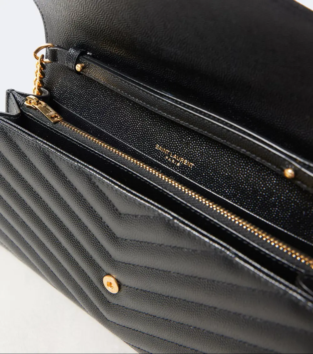 YSL SAINT LAURENT WOC 22CM black caviar ghw