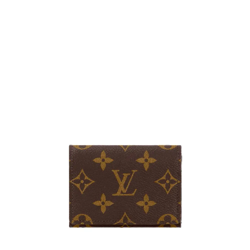 VUITTON LV CARD VISITE ENVELOPE WALLET · monogram brown