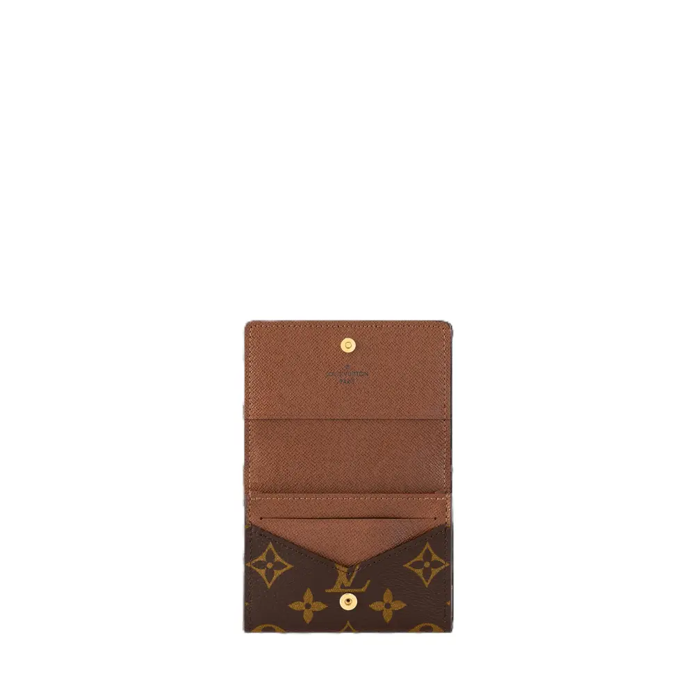 LOUIS VUITTON LV CARD VISITE ENVELOPE WALLET monogram brown