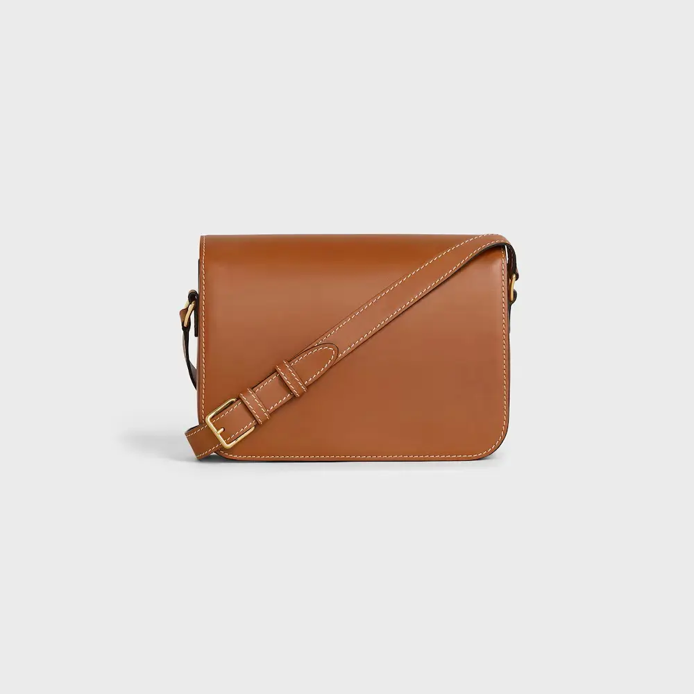 CELINE CLASSIQUE TRIOMPHE NATURAL CALFSKIN tan ghw