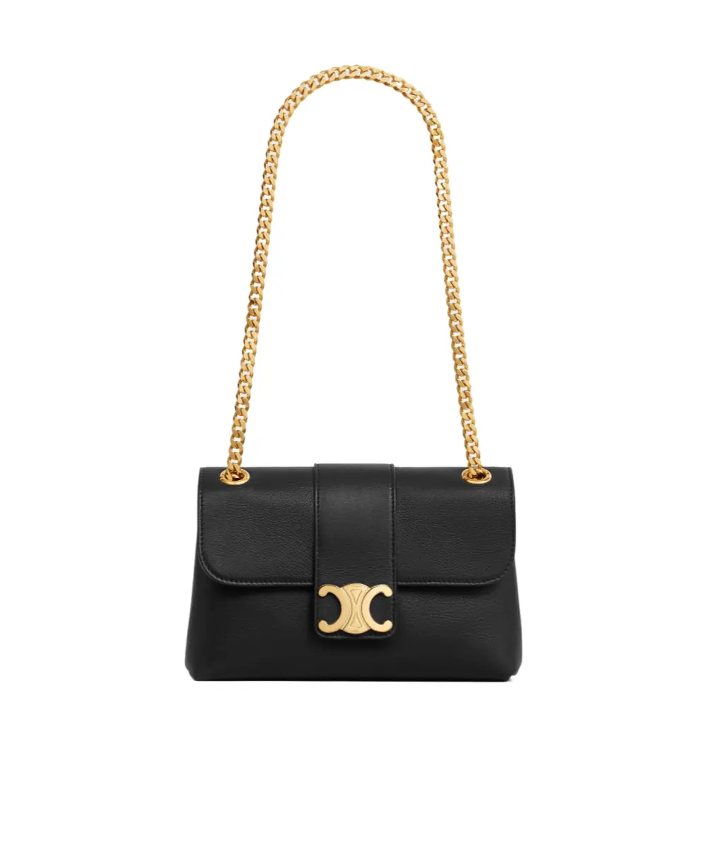 CELINE VICTOIRE MEDIUM GRAINED CALFSKIN black ghw