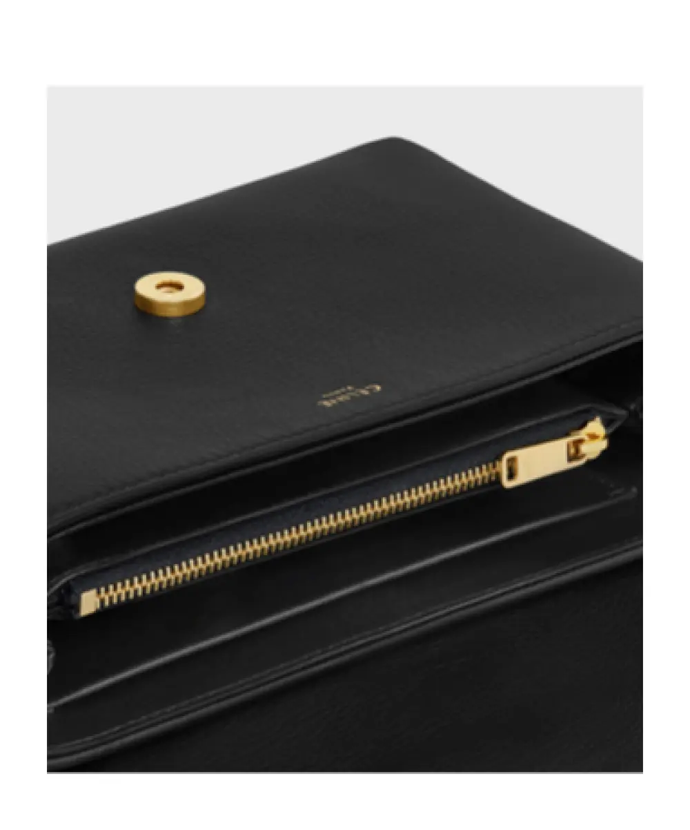 CELINE VICTOIRE MEDIUM GRAINED CALFSKIN black ghw