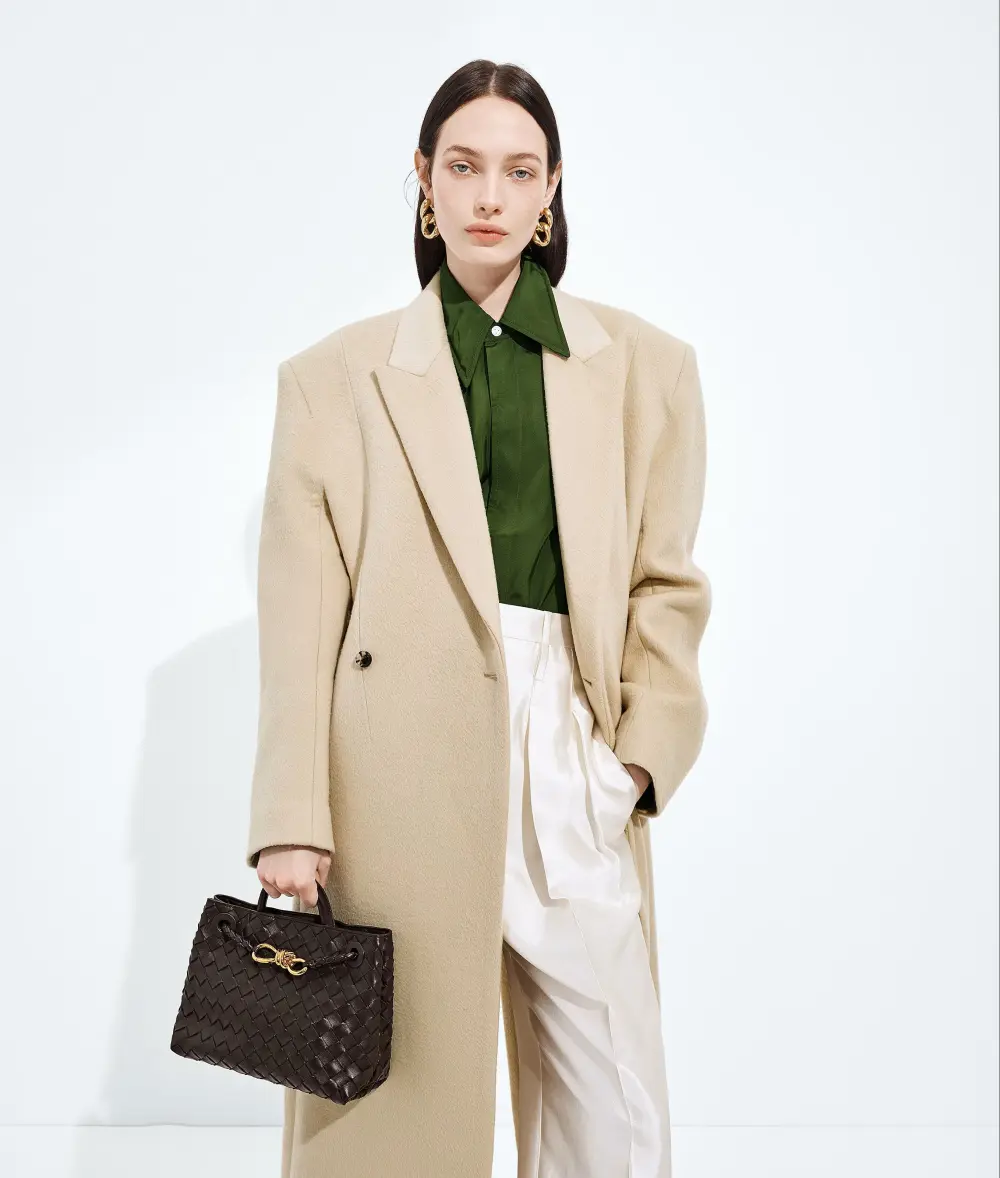 BOTTEGA VENETA BV SMALL ANDIAMO BAG fondant ghw