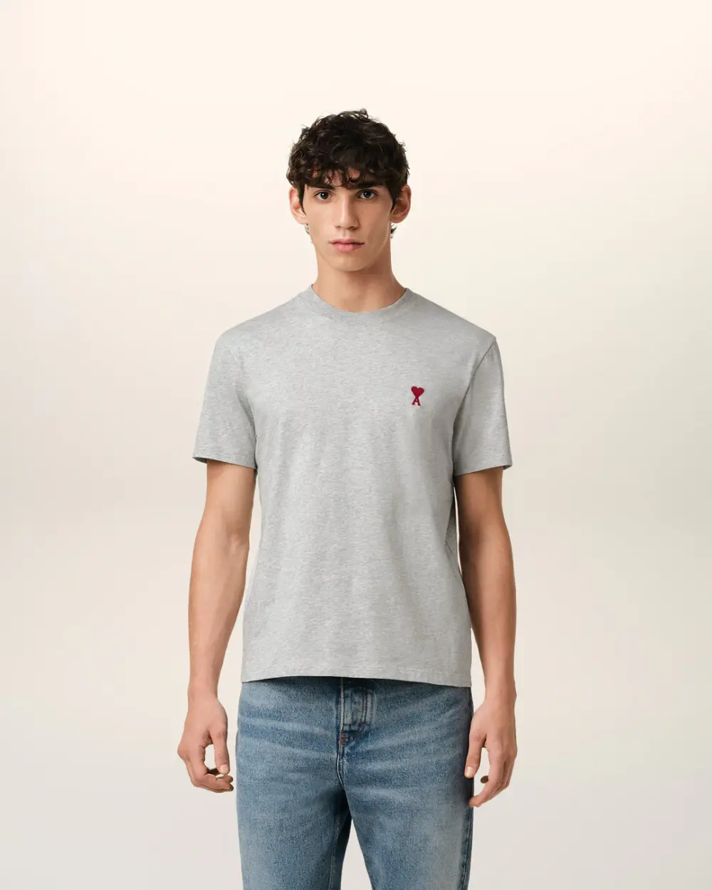 AMI PARIS TSHIRT DE COEUR grey