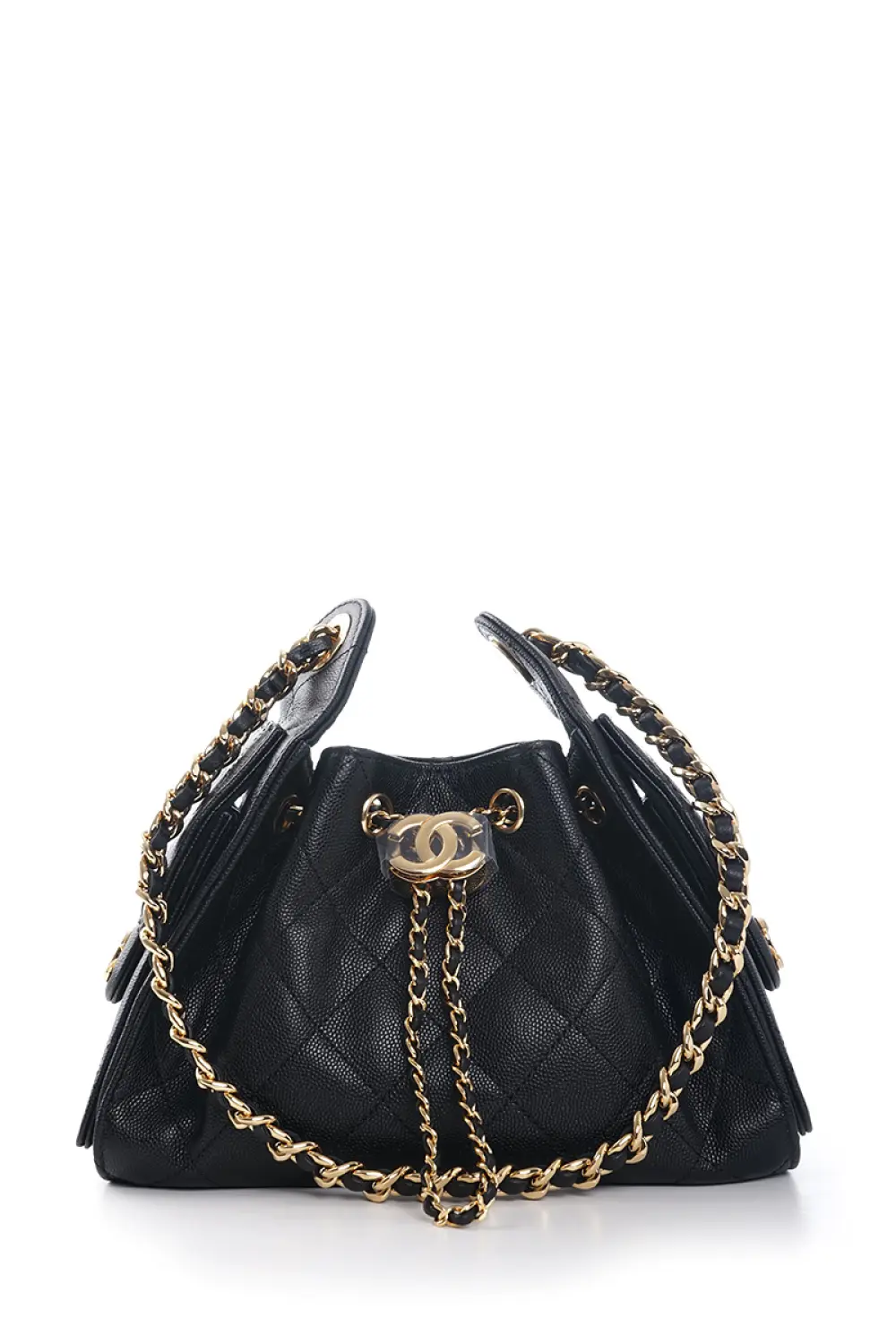CHANEL C25 MINI HANDBAG black ghw
