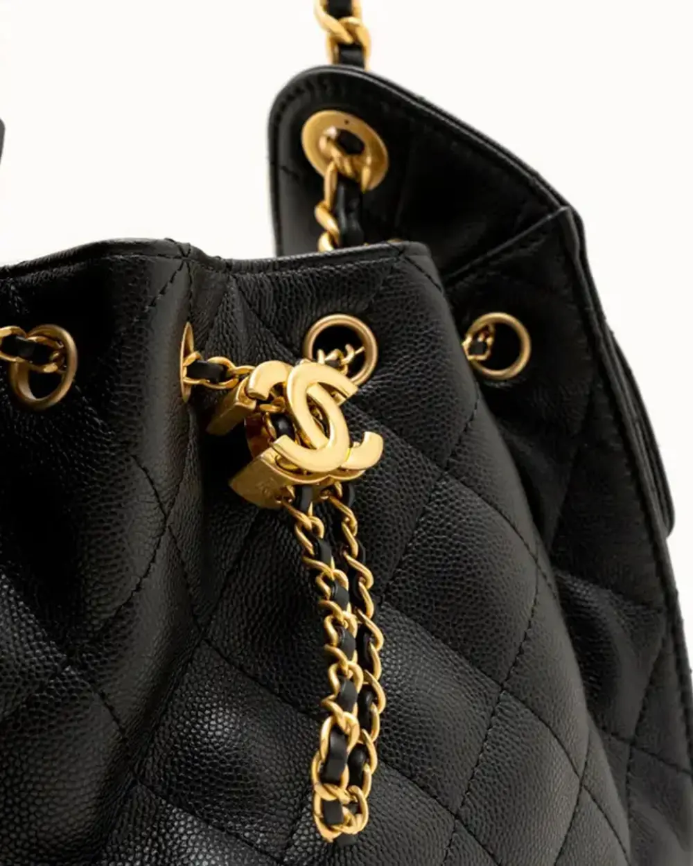 CHANEL C25 MINI HANDBAG black ghw