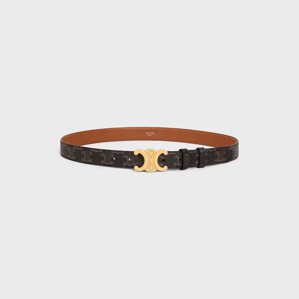 BELT TRIOMPHE CANVAS 2,5CM · tan ghw