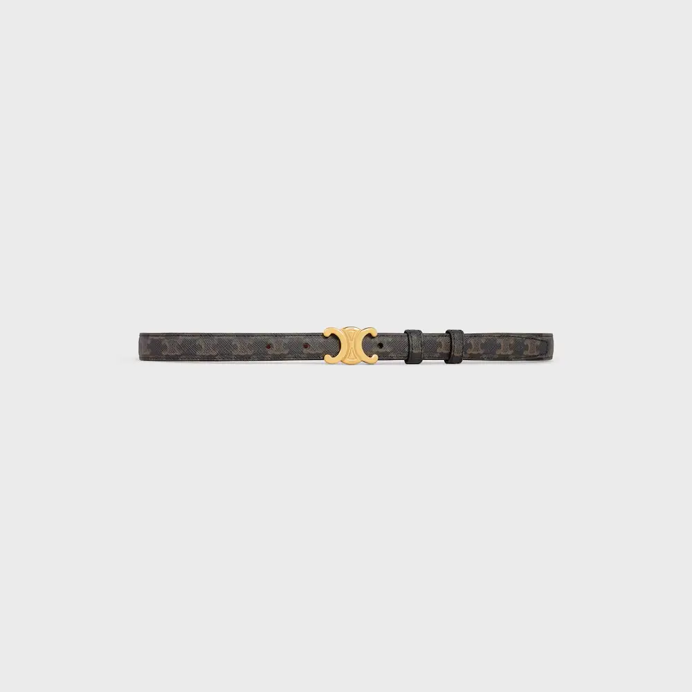 CELINE BELT TRIOMPHE CANVAS 1,8CM tan ghw