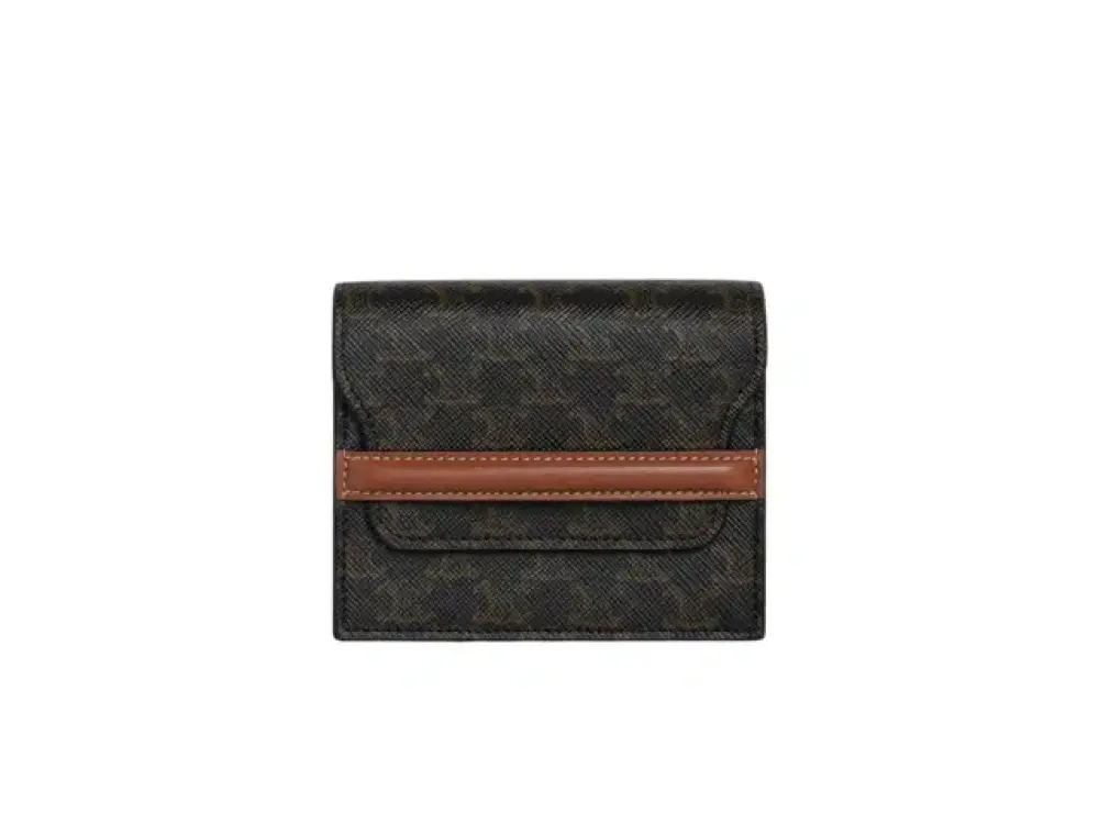 ORIGAMI CARD HOLDER TRIOMPHE CANVAS · tan