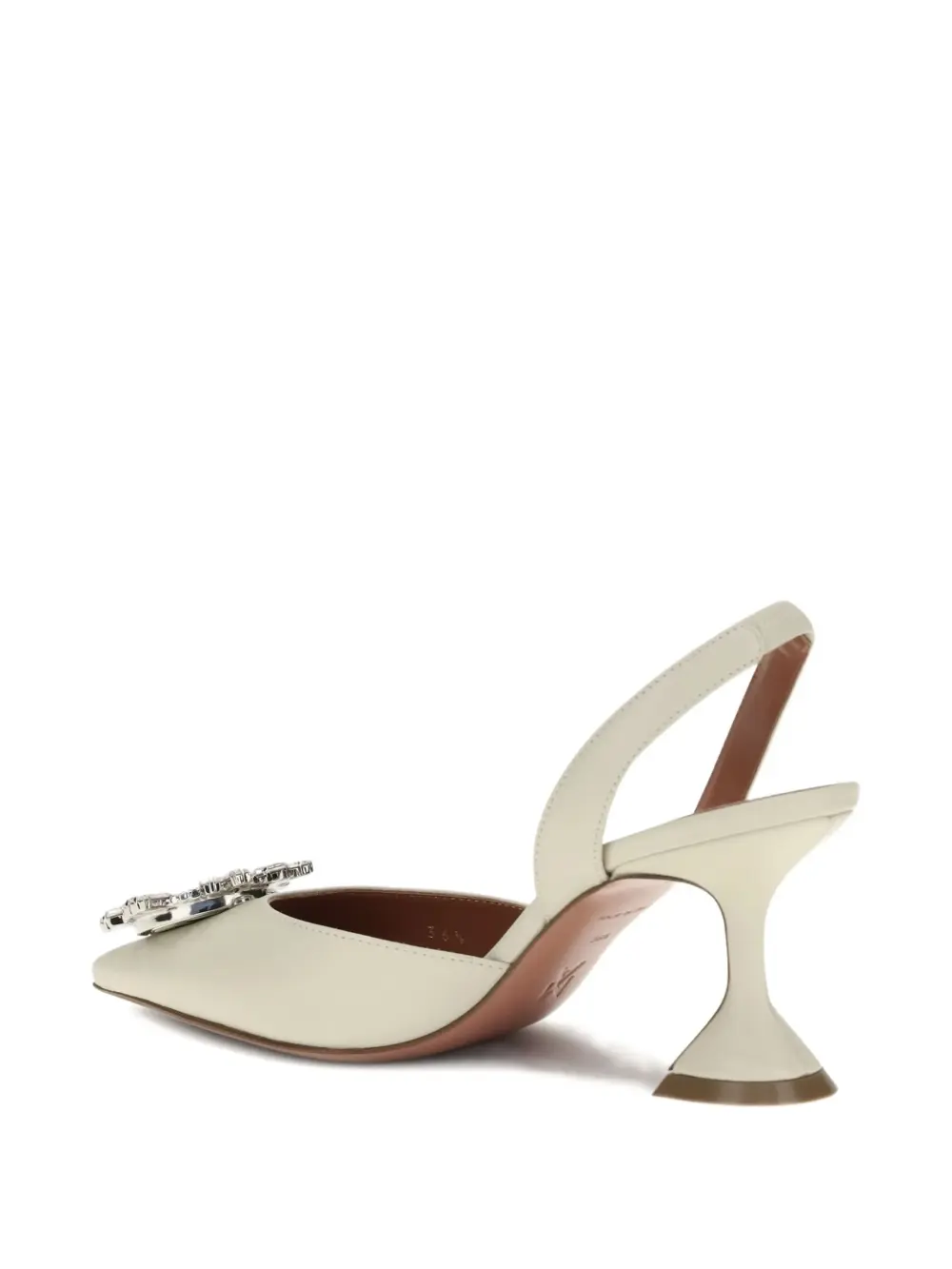 AMINA MUADDI BEGUM HEELS 7CM almond nappa
