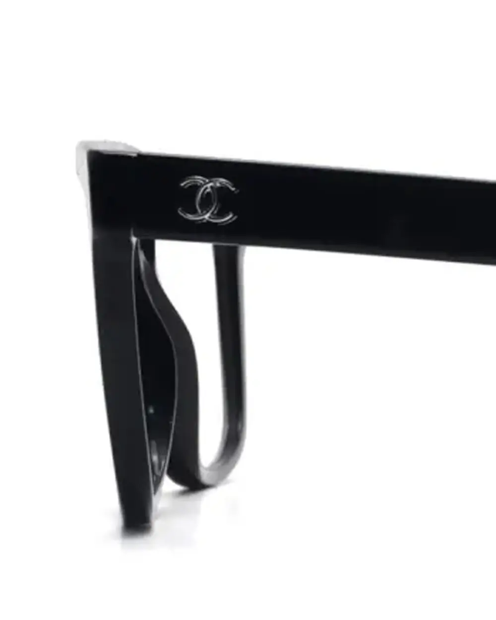 CHANEL OPTIC GLASSES TOP LOGO black