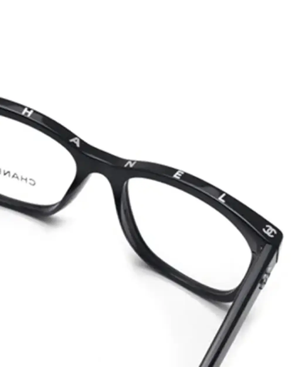 CHANEL OPTIC GLASSES TOP LOGO black