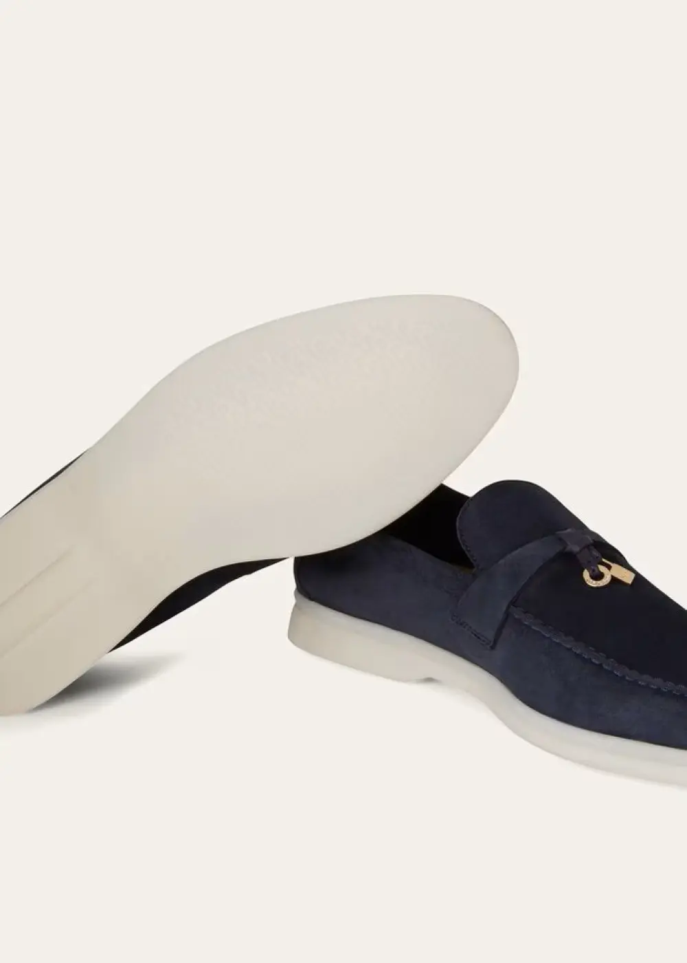 LORO PIANA SUMMER CHARMS WALK LOAFER ARGO BLUE MELANGE (W948)