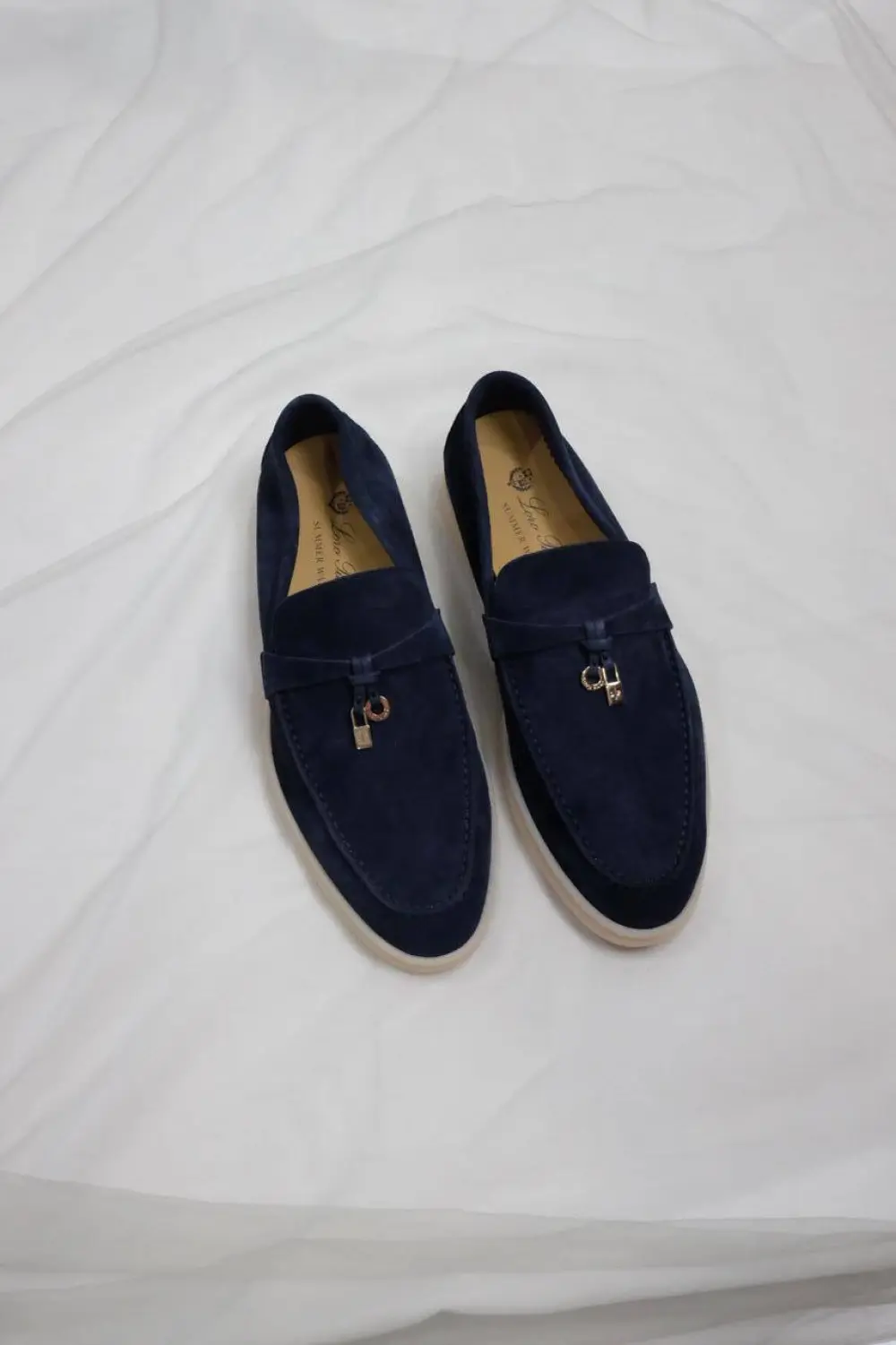LORO PIANA SUMMER CHARMS WALK LOAFER ARGO BLUE MELANGE (W948)