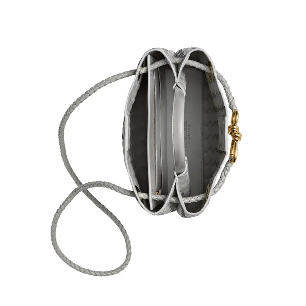 BOTTEGA VENETA BV SMALL ANDIAMO BAG STERLING