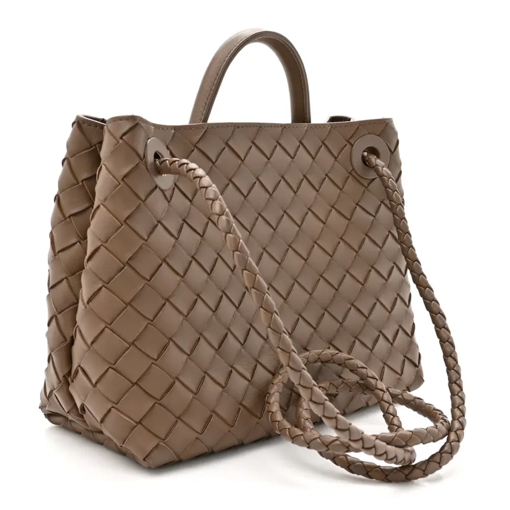 BOTTEGA VENETA BV SMALL ANDIAMO BAG PINECONE GHW