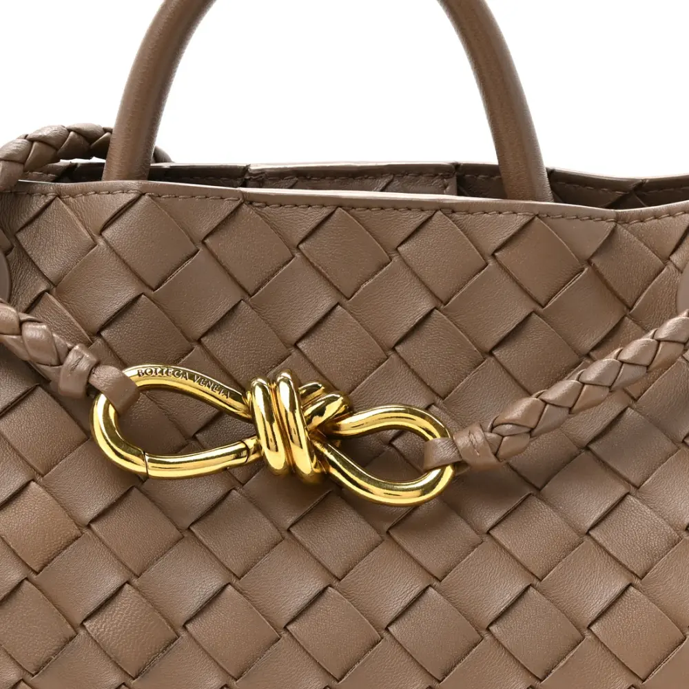 BOTTEGA VENETA BV SMALL ANDIAMO BAG PINECONE GHW