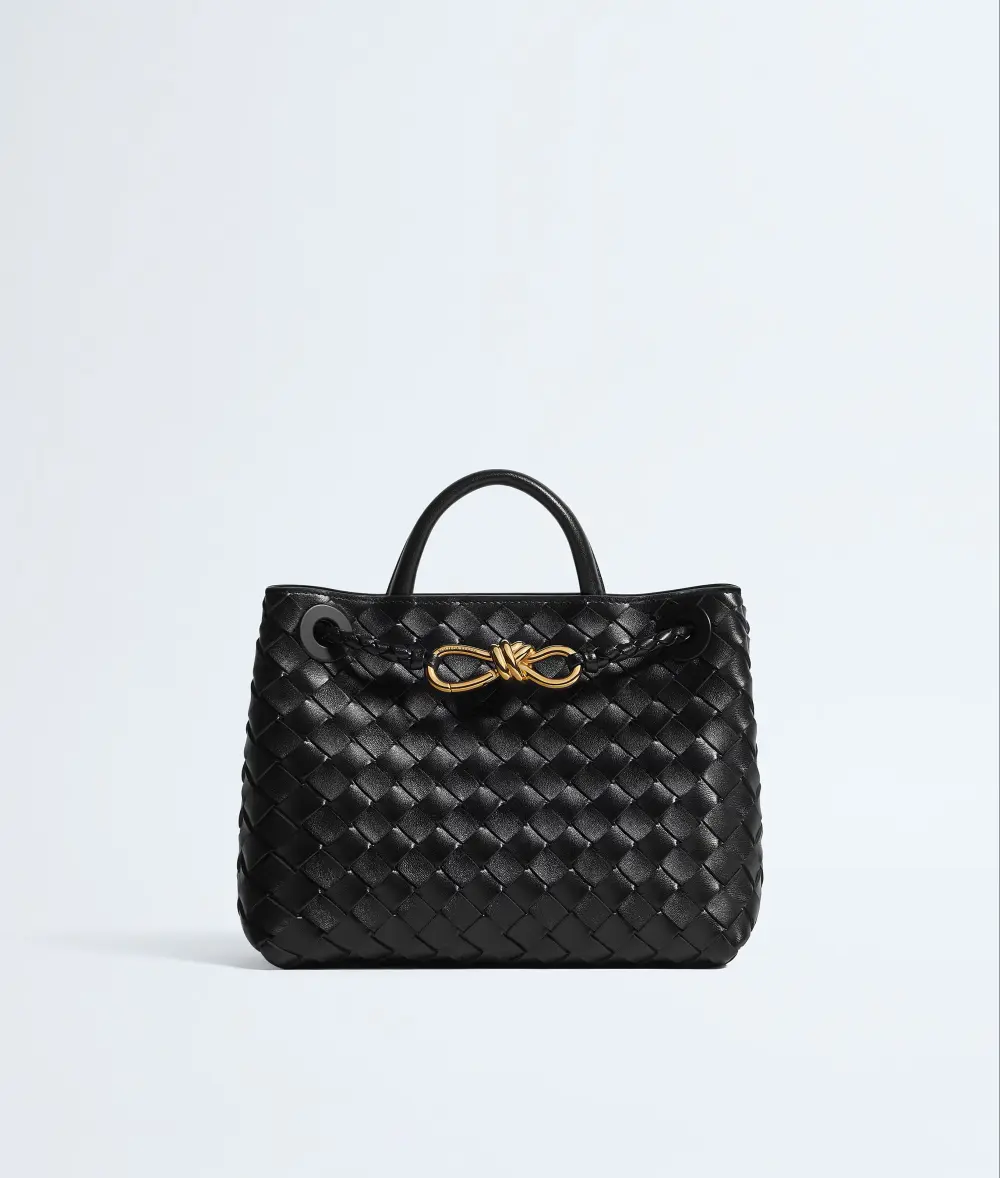 BV SMALL ANDIAMO BAG · BLACK GHW