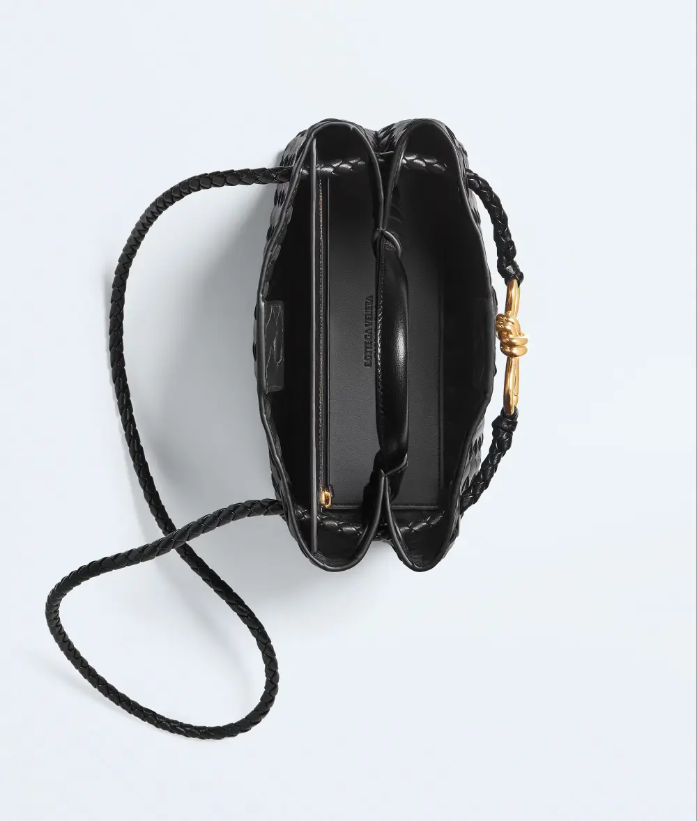 BOTTEGA VENETA BV SMALL ANDIAMO BAG BLACK GHW
