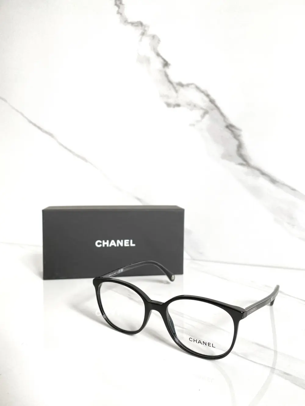 CHANEL PANTOS OPTIC EYEGLASSES BLACK