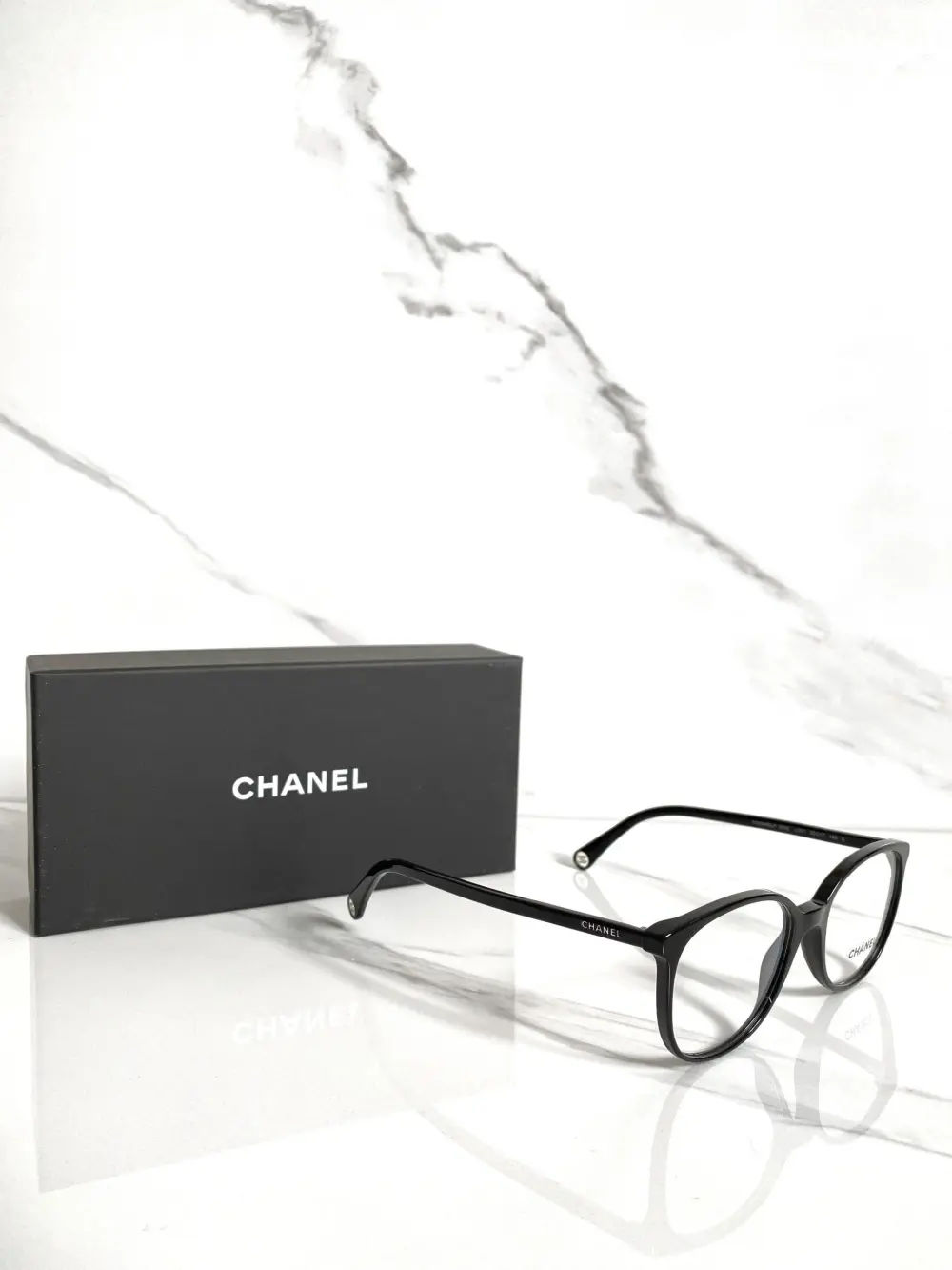 CHANEL PANTOS OPTIC EYEGLASSES BLACK