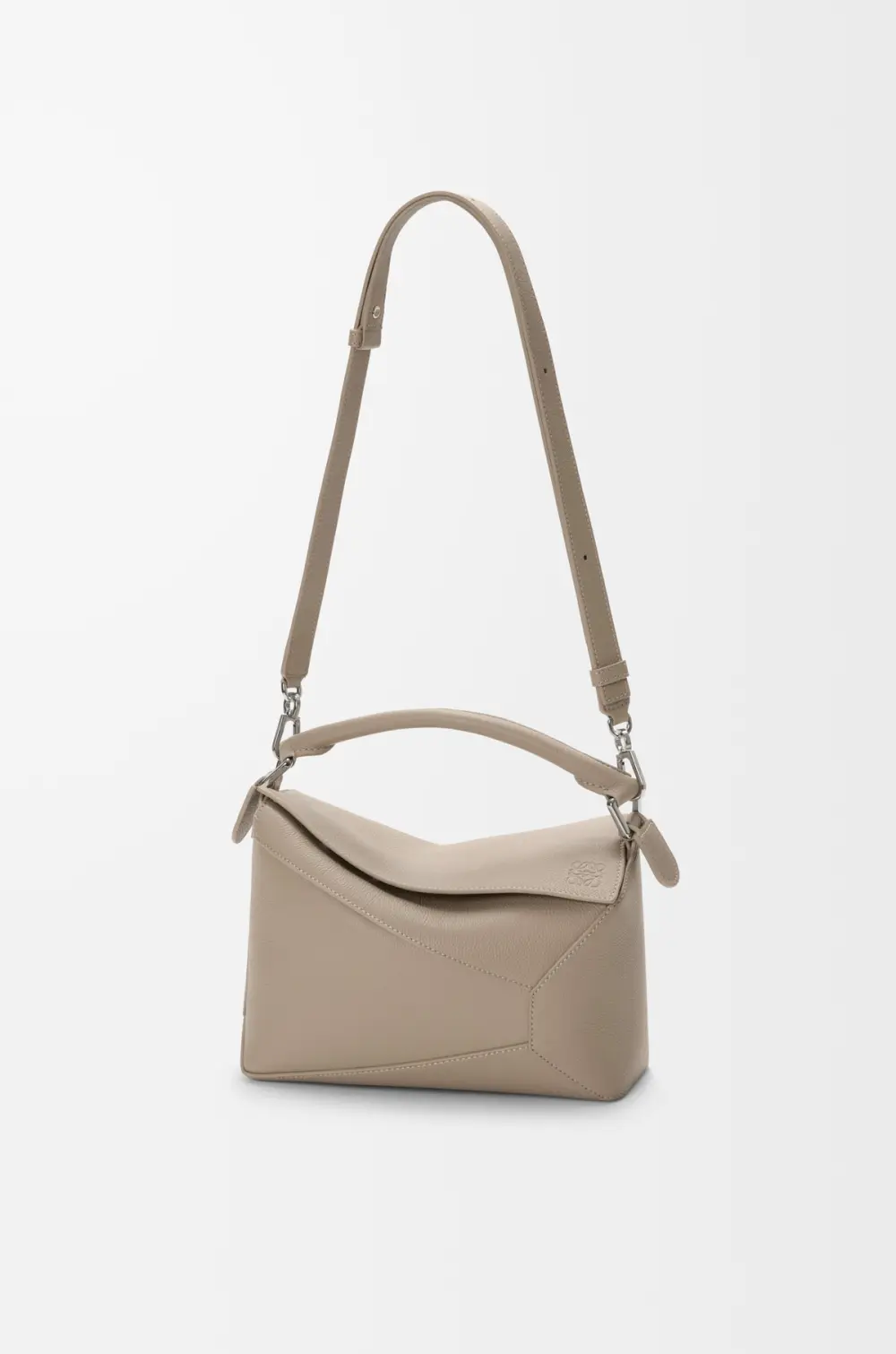 LOEWE SMALL PUZZLE BAG SOFT GRAINED CALFSKIN CLAY SHW