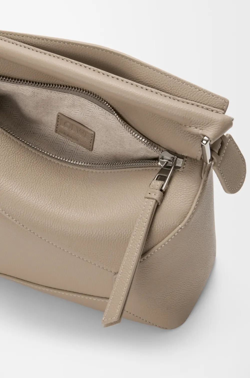 LOEWE SMALL PUZZLE BAG SOFT GRAINED CALFSKIN CLAY SHW