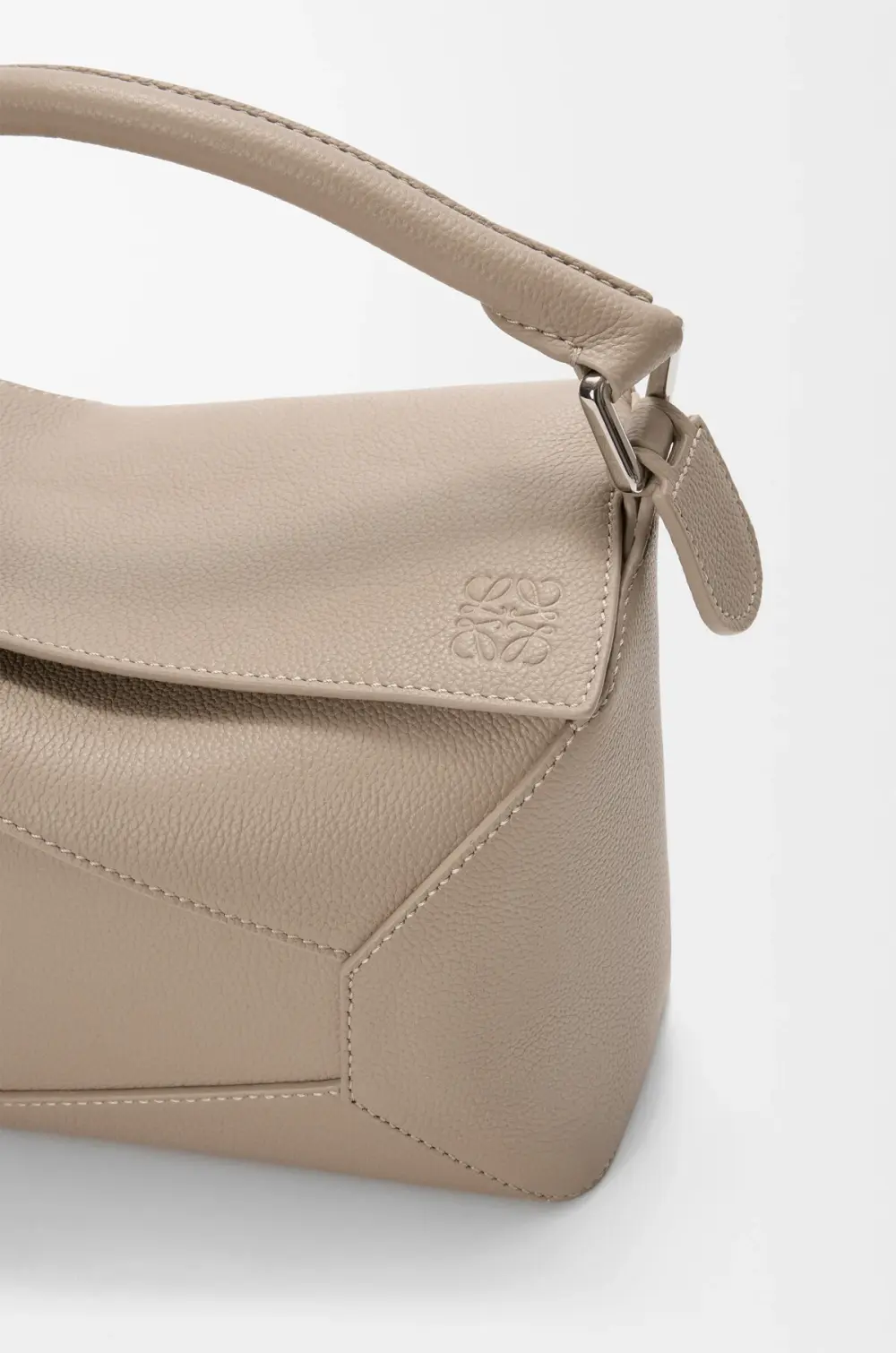 LOEWE SMALL PUZZLE BAG SOFT GRAINED CALFSKIN CLAY SHW