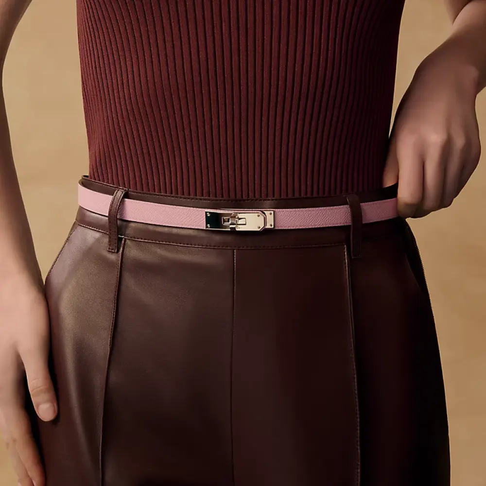 HERMES KELLY BELT MAUVE SYLVESTER PHW