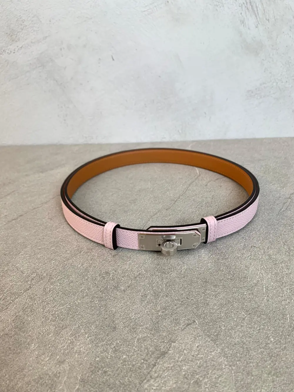 HERMES KELLY BELT MAUVE SYLVESTER PHW