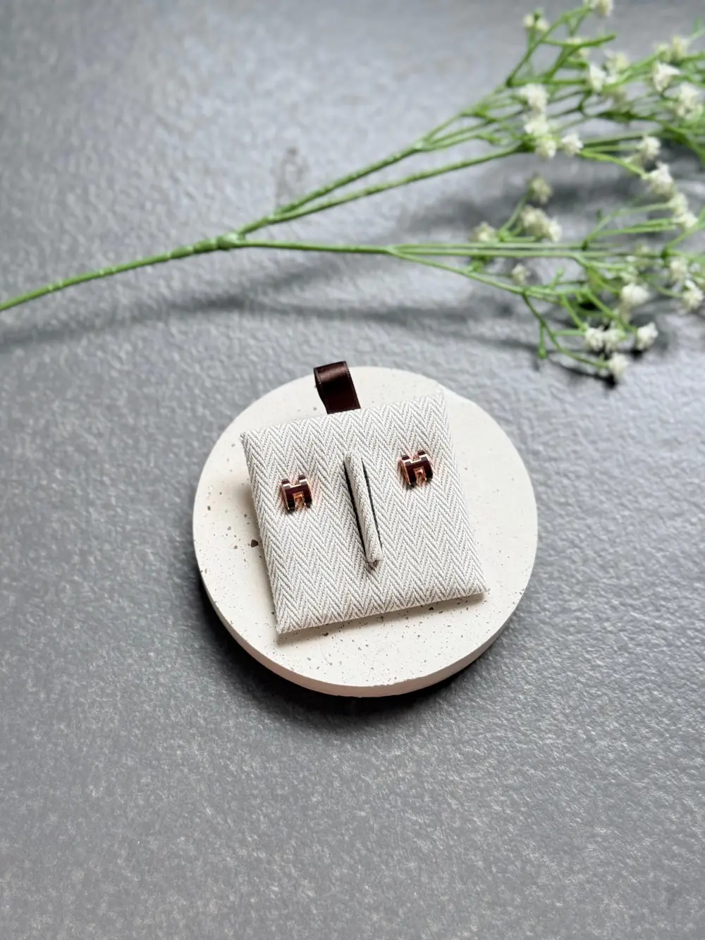 HERMES EARRING POP H NEW ROUGE H RGHW