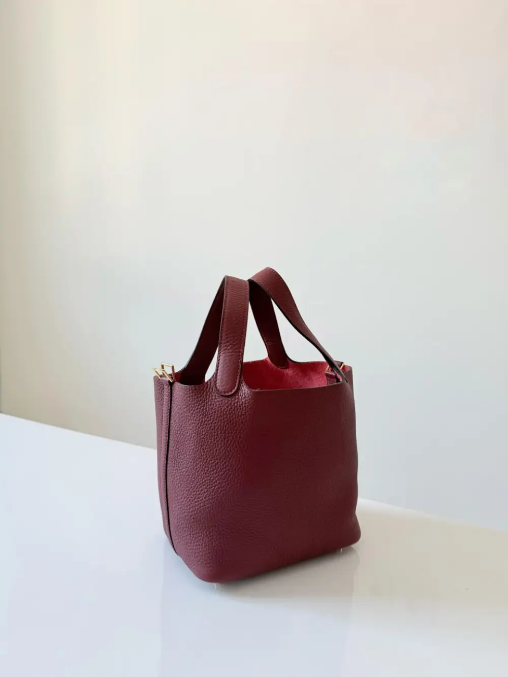 HERMES PICOTIN 18 ROUGE H CLEM GHW