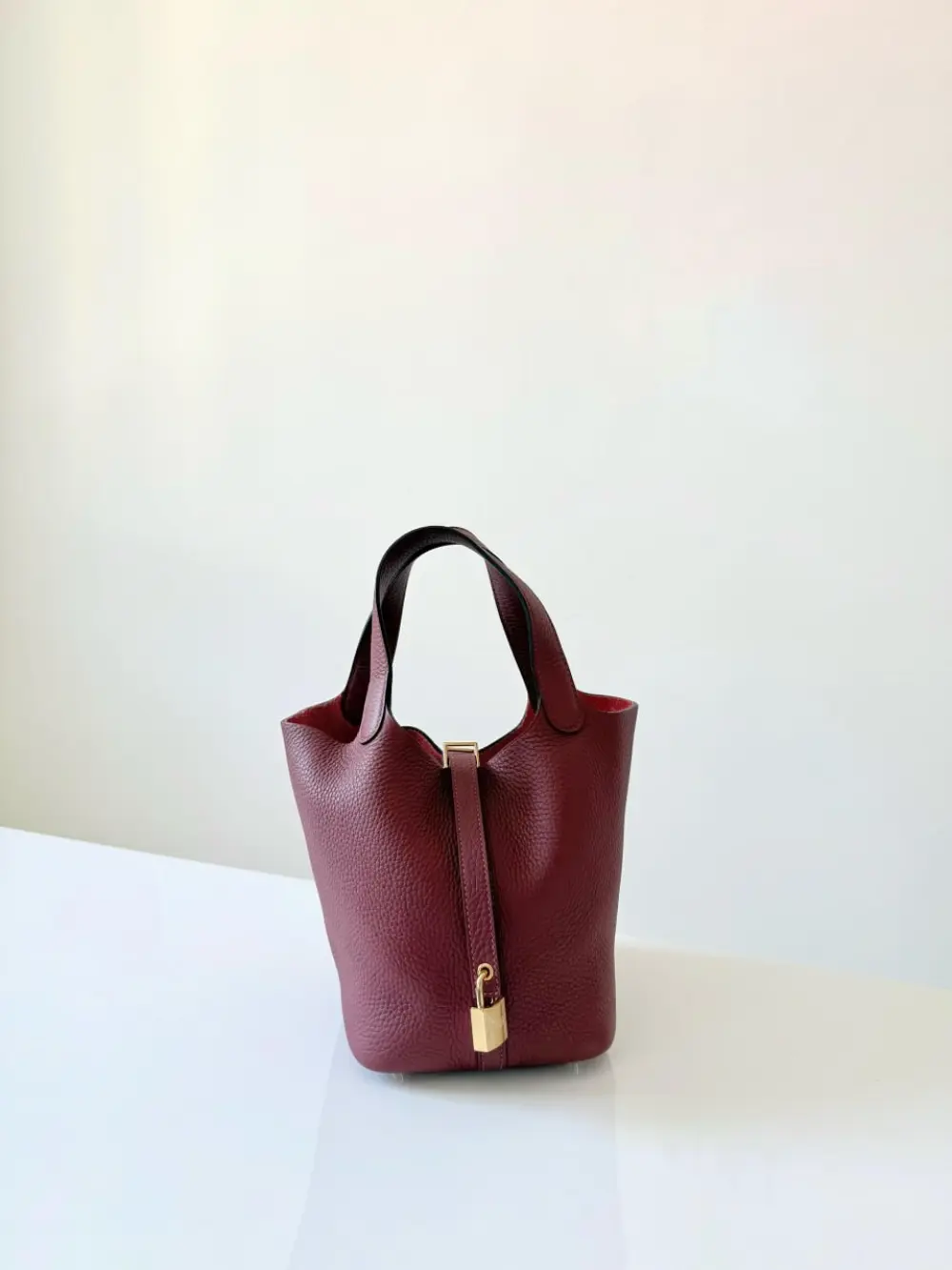 HERMES PICOTIN 18 ROUGE H CLEM GHW