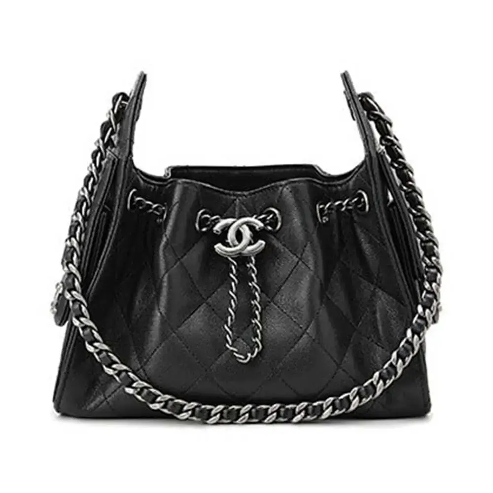 CHANEL C25 MINI HANDBAG BLACK RHW