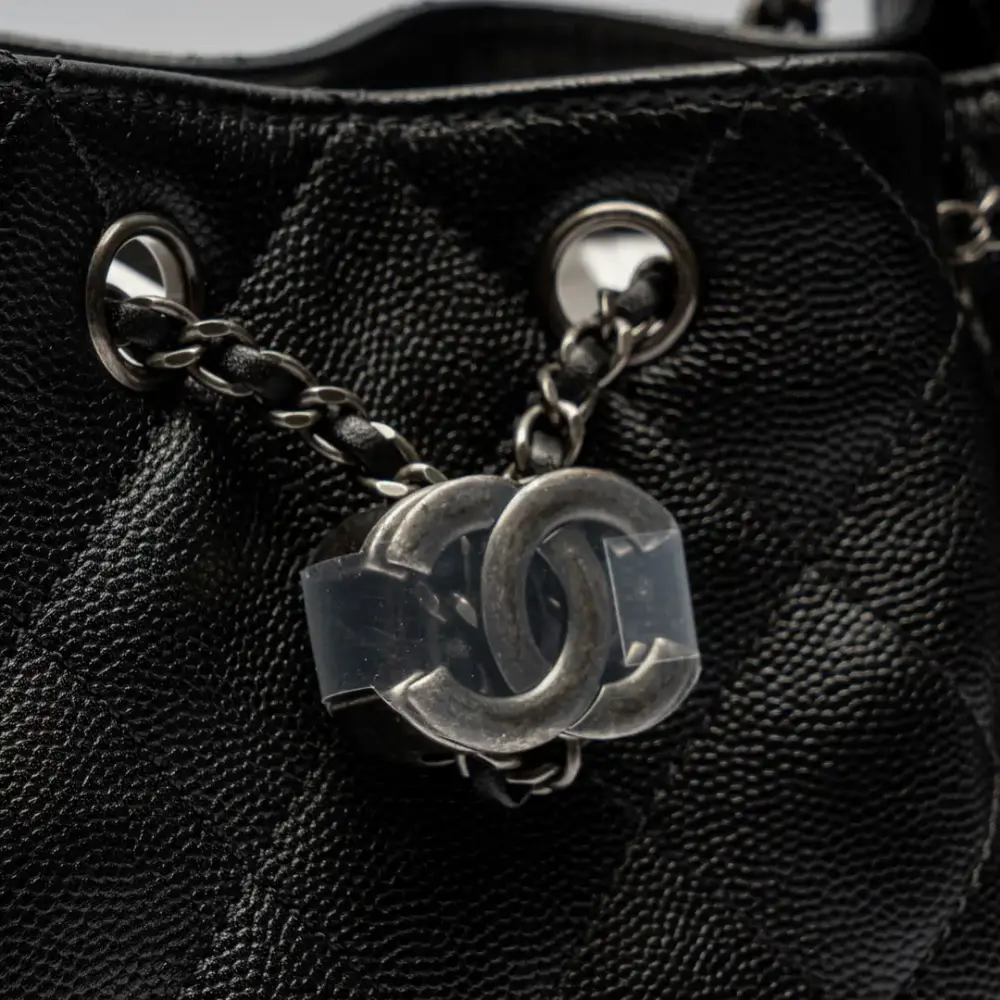 CHANEL C25 MINI HANDBAG BLACK RHW