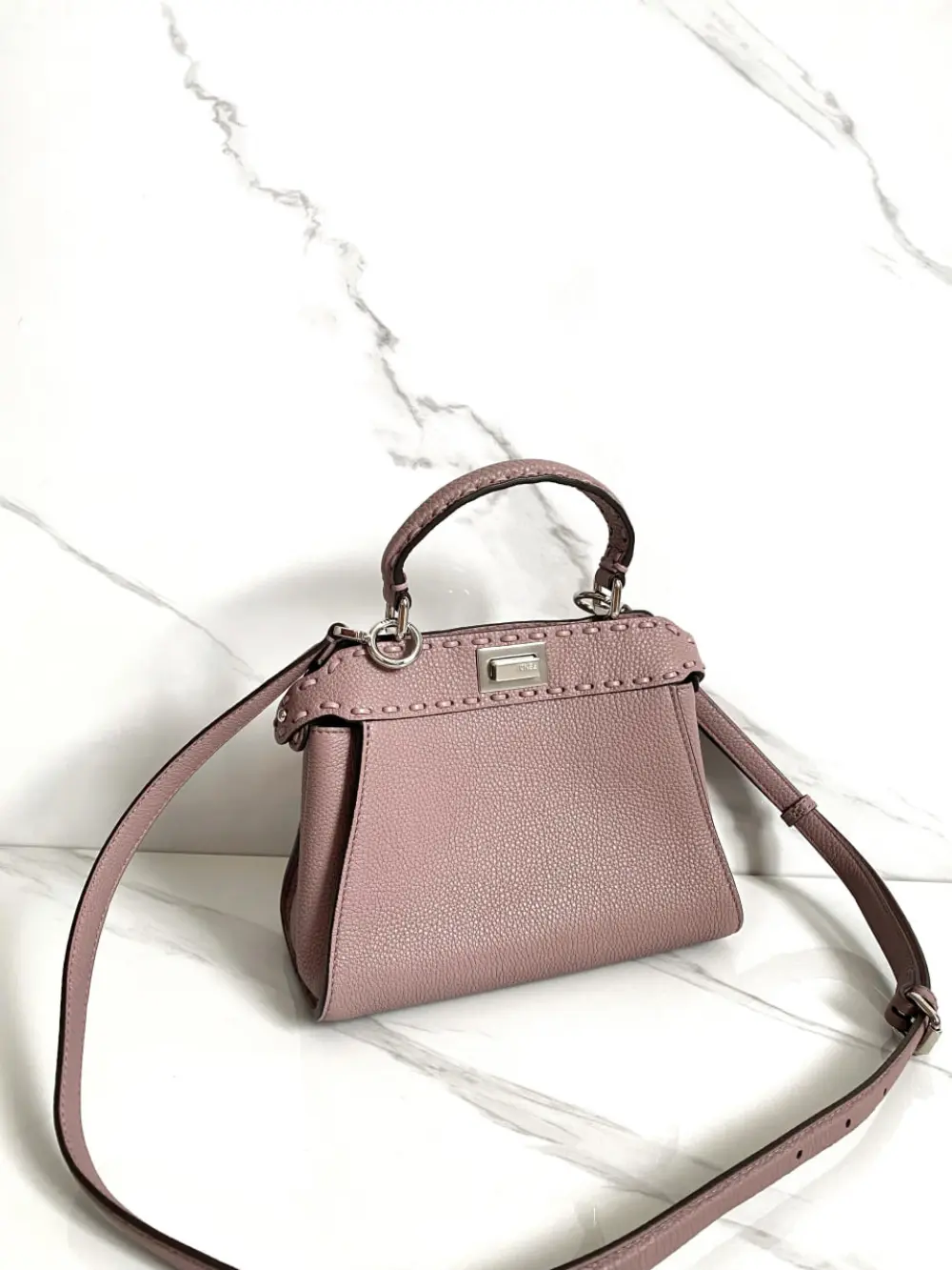 FENDI PEEKABOO MINI BAG PURPLE SHW