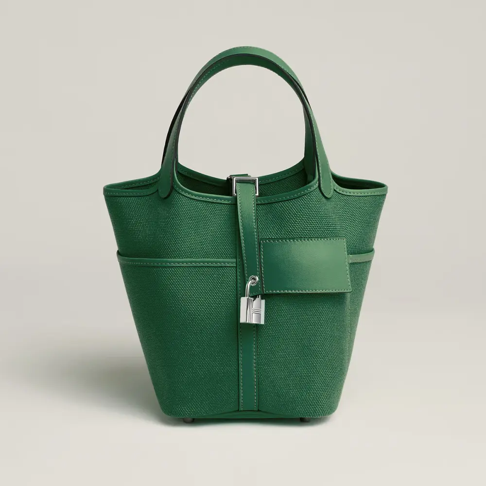HERMES PICOTIN 18 CARGO VERT VERTIGO PHW